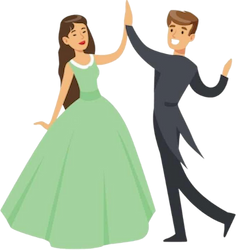 cuplu care dansează Viennese Waltz